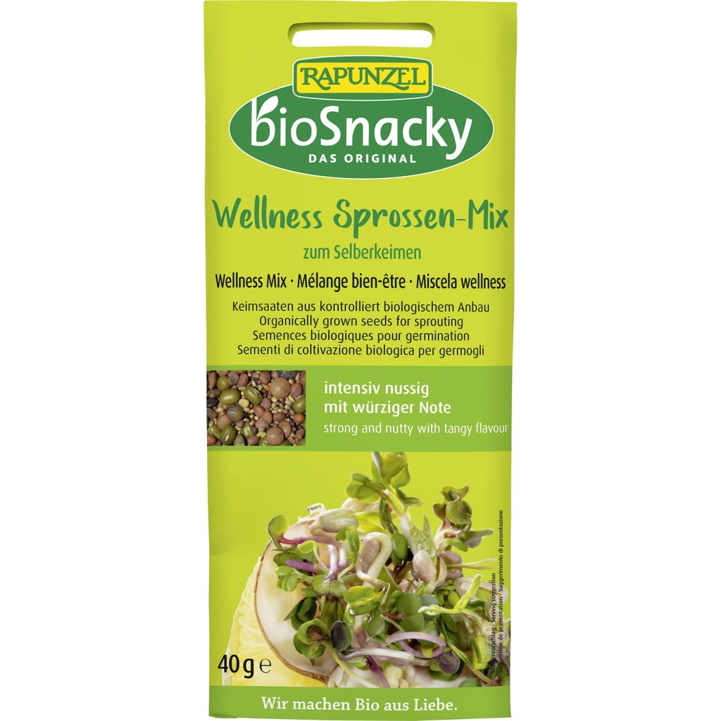 Rapunzel BioSnacky Sprouts Wellness Mix 40 G Piccantino Online Shop UK