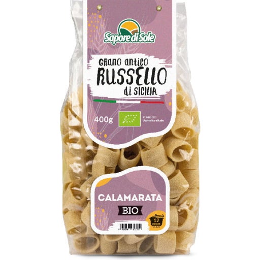 Sapore Di Sole Organic Russello Durum Wheat Pasta Calamarata 400 G