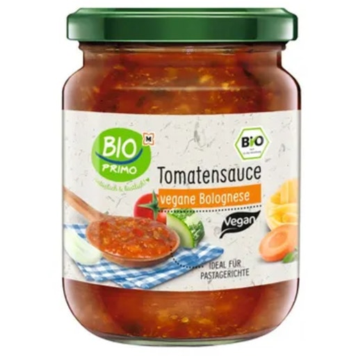 BIO PRIMO Salsa de Tomate Bio Boloñesa Vegana 350 ml Piccantino