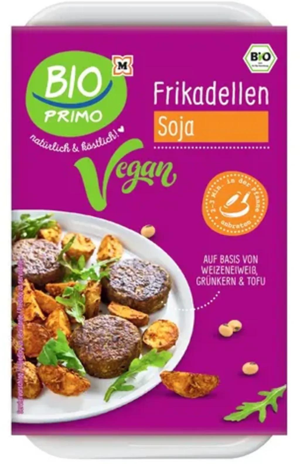 BIO PRIMO Biologische Vegan Soja Gehaktschijfjes 200 G Piccantino