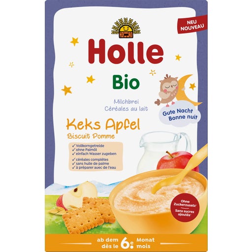 Holle Pappa Lattea Bio Biscotto E Mela G Piccantino Shop