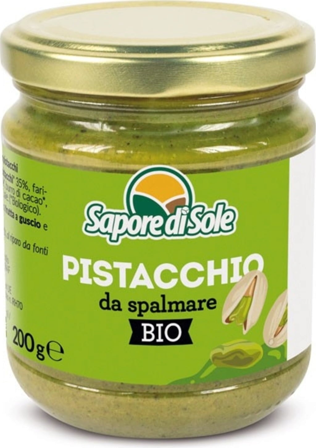 Sapore Di Sole Organic Pistachio Spread 200 G Piccantino Online Shop