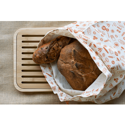 Pebbly Cotton Bread Bag XL Brown - 1 Pc.