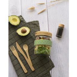 2-piece Set Lunch Container 700 ml & Dressing Jar 50 ml - 1 Set