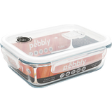 Pebbly Färskmatsbehållare Höger. Glas/PP