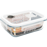 Food Storage Container, Glass/PP Rectangular