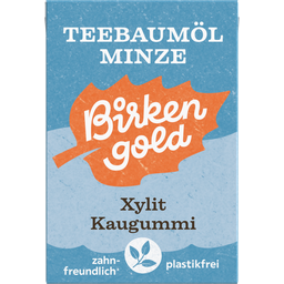 Birkengold Natur Kaugummi Teebaumöl-Minze - 28 g