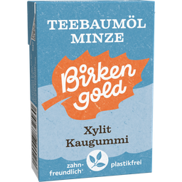 Birkengold Natur Kaugummi Teebaumöl-Minze - 28 g