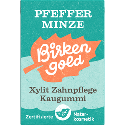 Birkengold Natur Zahnpflege Kaugummi, Pfefferminze - 28 g