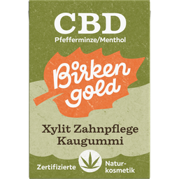 CBD žvýkačky s mátou peprnou/mentolem a xylitolem – pro péči o zuby - 28 g