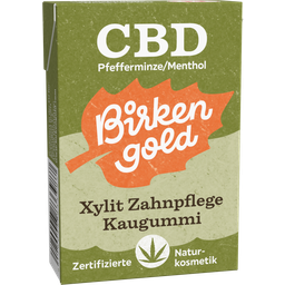 CBD žvýkačky s mátou peprnou/mentolem a xylitolem – pro péči o zuby - 28 g