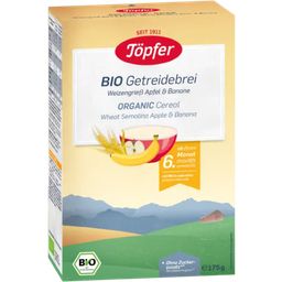 Pappa di Cereali Bio - Semolino Mela e Banana - 175 g