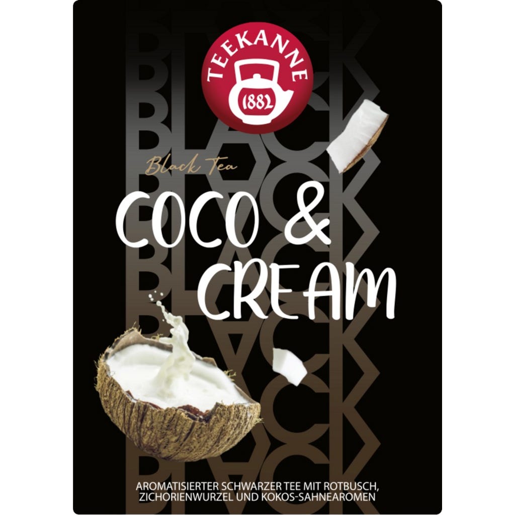 TEEKANNE Schwarztee Coco & Cream, 26,25 g - Piccantino Onlineshop
