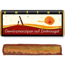 Zotter Schokoladen Bio Gewürzmarzipan auf Zimtnougat