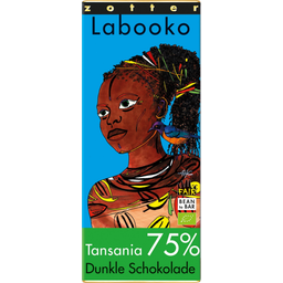 Zotter Chocolate 75% Tansania Labooko - 70 g