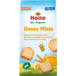 Organic Honey Minis - Baby Rusks with Honey & Butter - 100 g