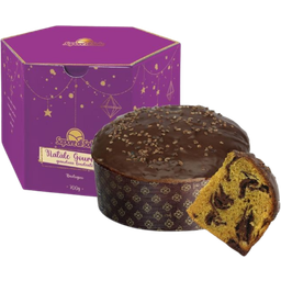 Organic Natale Gourmet - Christmas Cake with Dark Chocolate & Gianduia - 700 g