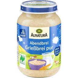 Alnatura Pappa della Sera Bio - Semolino - 190 g