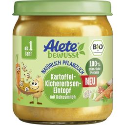 Organic Baby Food Jar - Potato and Chickpea Stew with Coconut Milk - 250 g