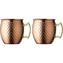 Moscow Mule-Krug 55 cl 2 Stück Kupfer gehämmert - 1 Set