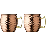 Moscow Mule-Krug 55 cl 2 Stück Kupfer gehämmert