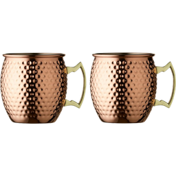 Moscow Mule-Krug 55 cl 2 Stück Kupfer gehämmert - 1 Set