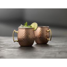 Moscow Mule-Krug 55 cl 2 Stück Kupfer gehämmert - 1 Set