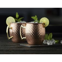 Moscow Mule-Krug 55 cl 2 Stück Kupfer gehämmert - 1 Set