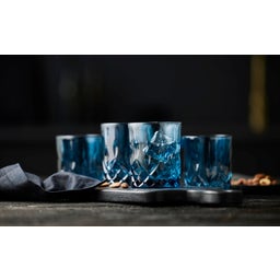 Lyngby Glas Verre à Whisky Sorrento 32 cl - Lot de 4 - Bleu