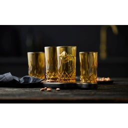 Lyngby Glas Highball Sorrento 38 cl 4 Stück - Amber
