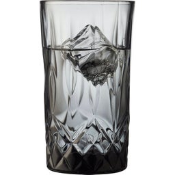 Lyngby Glas Verre Highball Sorrento 38 cl - Lot de 4 - Fumée
