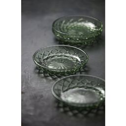 Lyngby Glas Assiette Sorrento 16 cm - Lot de 4 - Vert