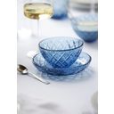 Lyngby Glas Schale Sorrento 12 cm 4 Stück - Blau