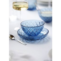 Lyngby Glas Schale Sorrento 12 cm 4 Stück - Blau