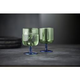 Torino Wine Glass 30 cl, 2 pieces - Green/Blue