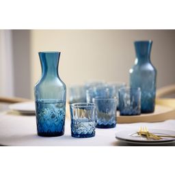 Lyngby Glas Wasserkaraffe Sorrento 1 Liter - Blau