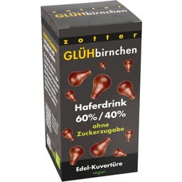 Light Bulbs - 60% Cocoa + 40% Oat Drink, Vegan, No Sugar Added - 130 g