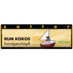 Zotter Schokolade Organic Chocolate Minis - Rum Coconut - 20 g