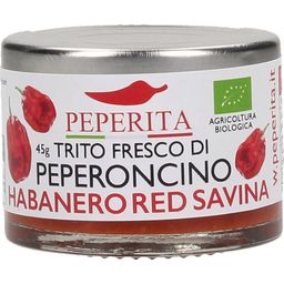 Bio Habanero Red Savina, čerstvě nasekané