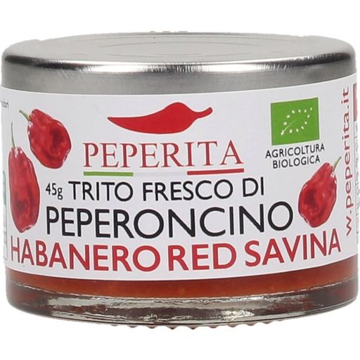 Freshly Chopped Habanero Red Savina Chillies - 45 g