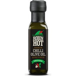 Robin Hot Chilli Oil - Garlic & Basil - 100 ml