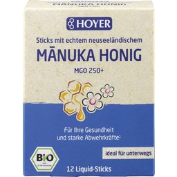 Organic Manuka Honey Liquid Sticks MGO 250+ - 12 Bags