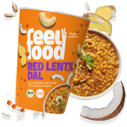 Feelfood Organic Instant Lunch - Red Lentil Dal - 95 g