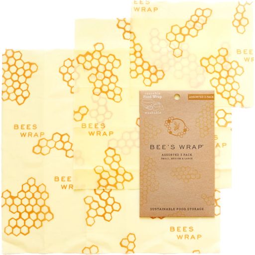Bee's Wrap Set de Paños de Cera de Abeja - Classic