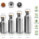 Insulated Stainless Steel Bottle, 750 ml  - Polar White