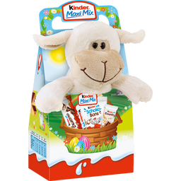 Kinder Maxi Mix Stuffed Animal - White Lamb