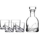 Bicchieri da Whisky Everest con Bottiglia - Set di 5 Pezzi