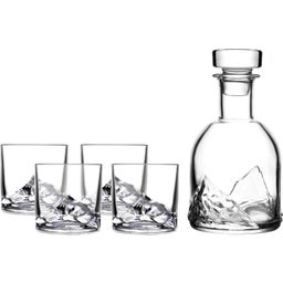 Everest Verres à Whisky 5 pièces avec Décanteur - 1 kit(s)