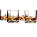 Bicchieri da Whisky Everest con Bottiglia - Set di 5 Pezzi - 1 set