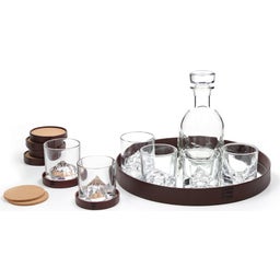 The Peaks Verres à Whisky avec Décanteur, Set de Luxe de 15 pièces - 1 kit(s)